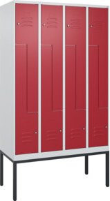 C+P Z-Spind Classic PLUS Spind mit 8 Fächern, Gestell aus Stahl, mit Zylinderschloss, B/T/H: 120 x 50 x 212 cm - Bild 1