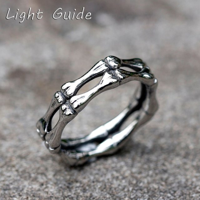 Ring Totenkopf, Edelstahl, Silber, Unisex - Bild 1