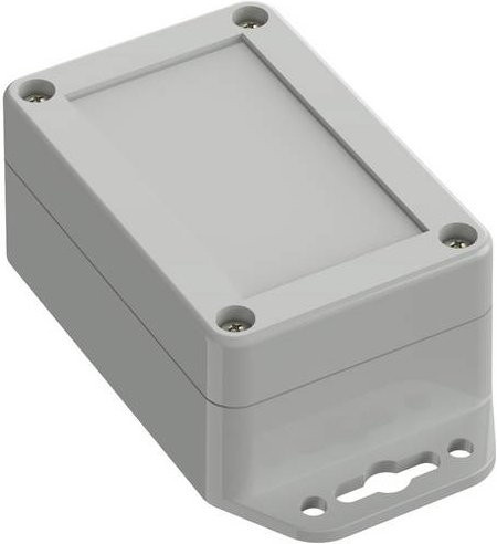 TRU COMPONENTS TC-10860420 Flansch-Gehäuse aus Polycarbonat in Lichtgrau, B/T/H: 90 x 60 x 39,9 cm - Bild 1