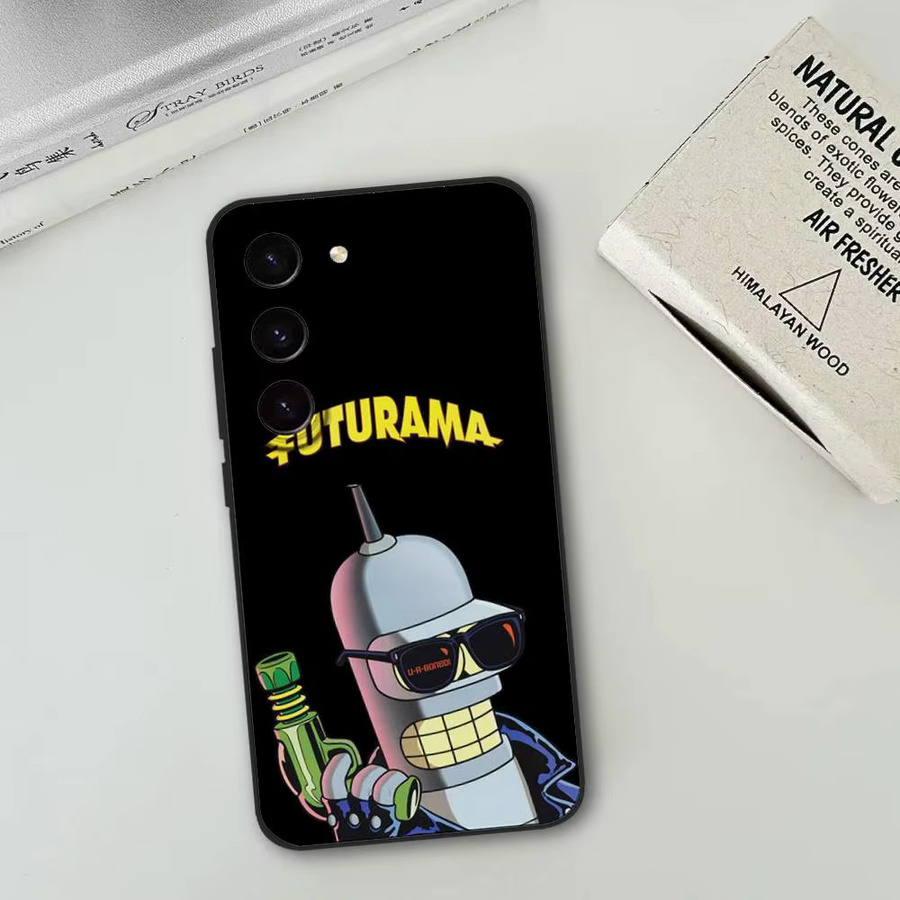 Handyhülle Bender Futurama Soft Cover für Samsung Galaxy S21 S22 S23 S24 S25 Ultra FE Plus 5G A52S in Schwarz - Bild 5