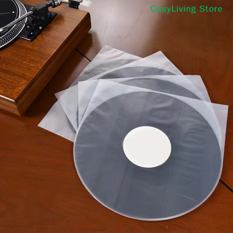 50 Stück antistatische Vinyl Schallplattentaschen aus transparentem Kunststoff für 7, 10 und 12 Zoll Schallplatten - Bild 5