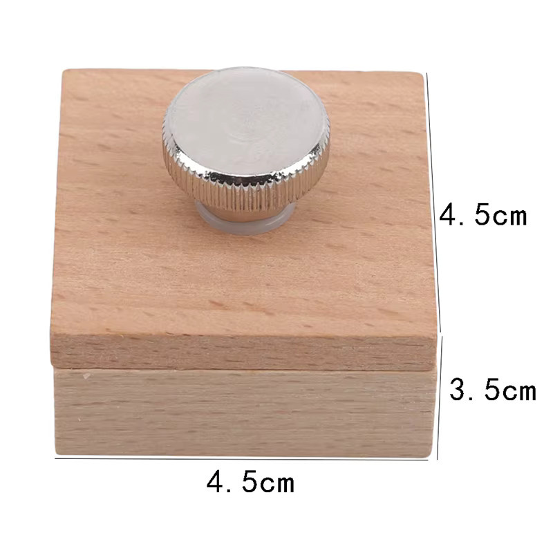 Handgefertigter Lederkanten-Schleifblock aus Sandelholz in Braun für dein DIY-Lederhandwerk - Bild 2
