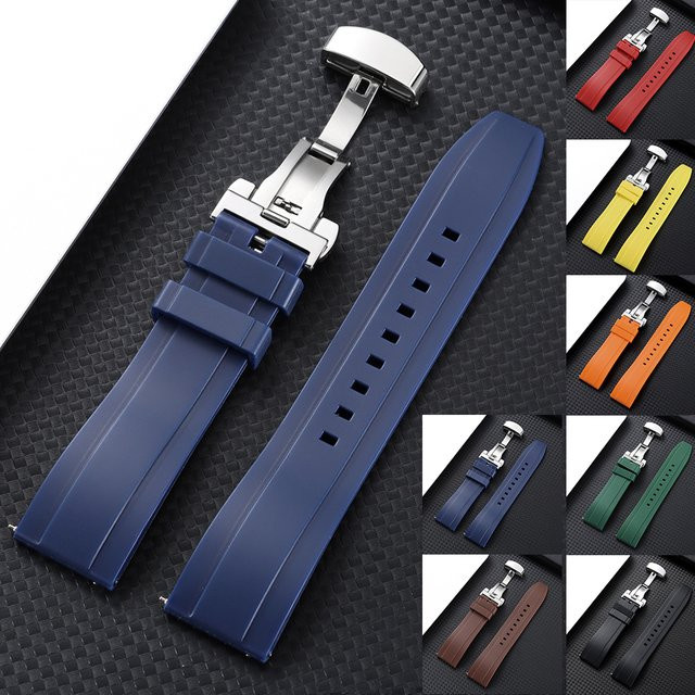 HQstrap Uhrenarmband Silikon, schwarz, Unisex - Bild 1