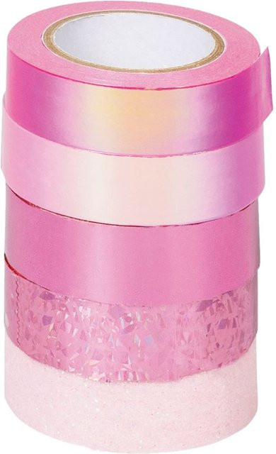 Heyda Washi Deko Tapes Effekt Mix in Rosa und Pink aus Papier - Bild 1