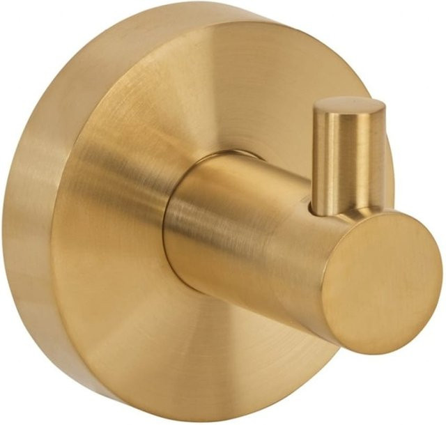 Brillantbad BABLO Kleiderhaken Messing Gold matt für Bad und Küche, B/T/H: 5,5 x 5,5 x 5,0 cm - Bild 1