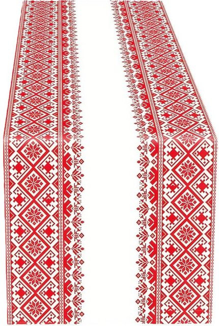 Bunter floraler Tischläufer von JINGYUE Pet in Mehrfarben, B/H: 40 x 140 cm - Bild 1
