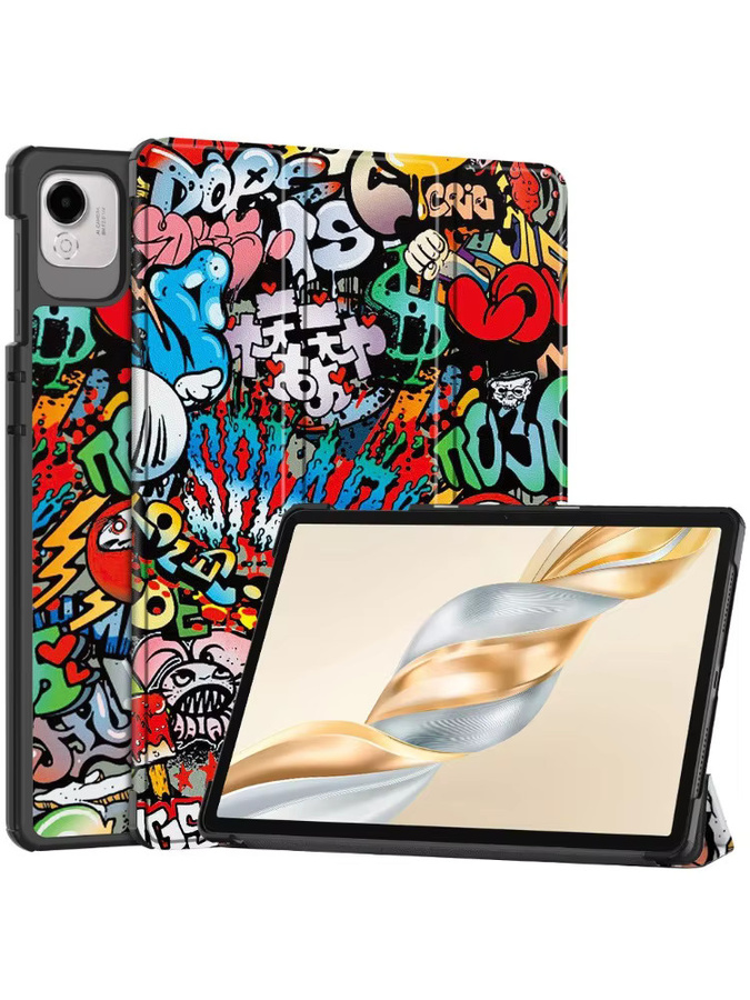 Trifolding Schutzhülle aus PU Leder für Huawei Honor Pad X9a 11,5 Zoll 2025 ELN2-W29 in Grün Multicolour - Bild 5