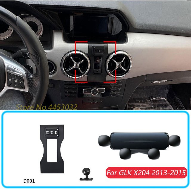Auto Telefon Halterung für Mercedes Benz GLK X204 (2013-2015) Schwerkraft Handyhalterung für GPS und Mobile in Schwarz - Bild 1