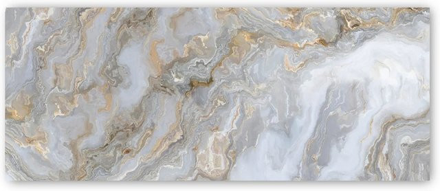 Walllux Küchenrückwand Marmor Gold in Steinoptik aus Alu-Verbund, Breite: 150 cm, Höhe: 60 cm, Stärke: 3 mm - Bild 1