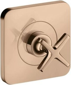 Hansgrohe Axor Citterio E UP-Absperrventil Fertigset in Poliert Rotgold, Breite: 120 mm, Höhe: 120 mm - Bild 1