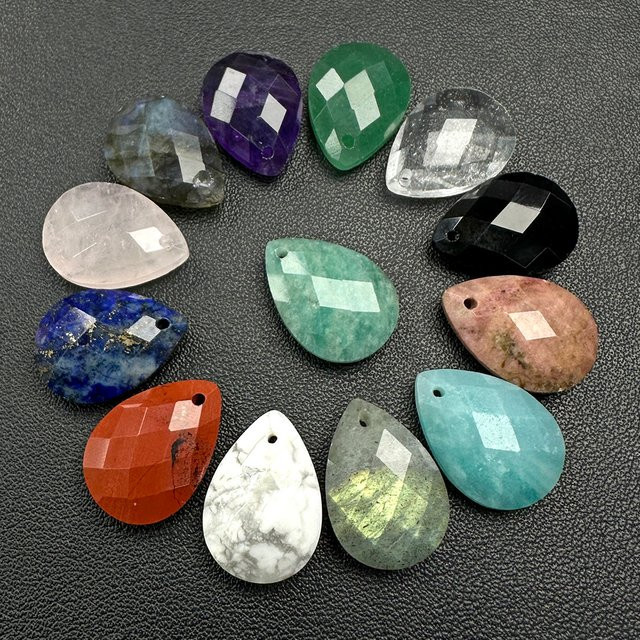 RISYF Anhänger, Amethyst, Lapislazuli, Amazonit, Bunt, Unisex - Bild 1