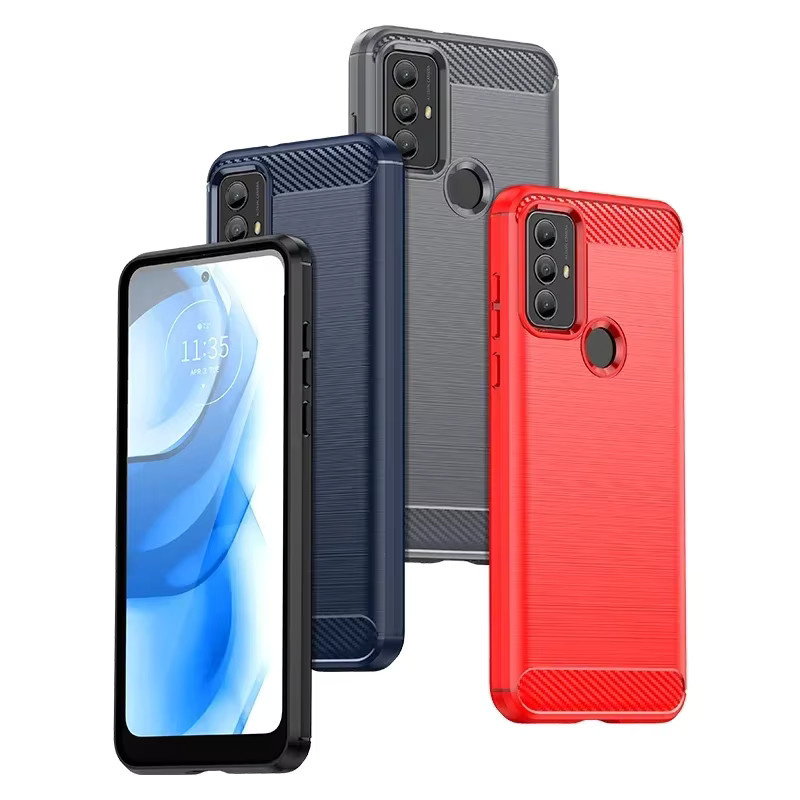 Stoßfeste Silikon Handyhülle für Motorola Moto G Power 2022 und G Play 2023 in Schwarz - Bild 2