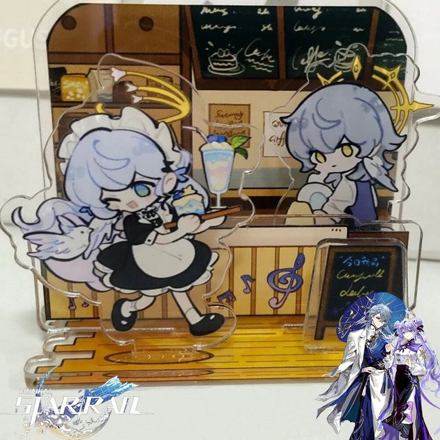 BOOCRE Honkai Star Rail Robin, Acryl Figur, Desktop Dekoration - Bild 1