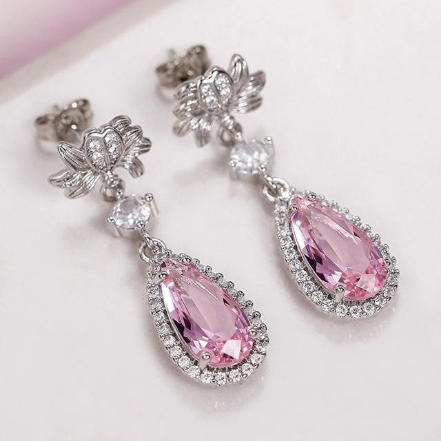 Wucifang Jewelry Ohrringe, tropfenförmig, Damen, grau - Bild 1