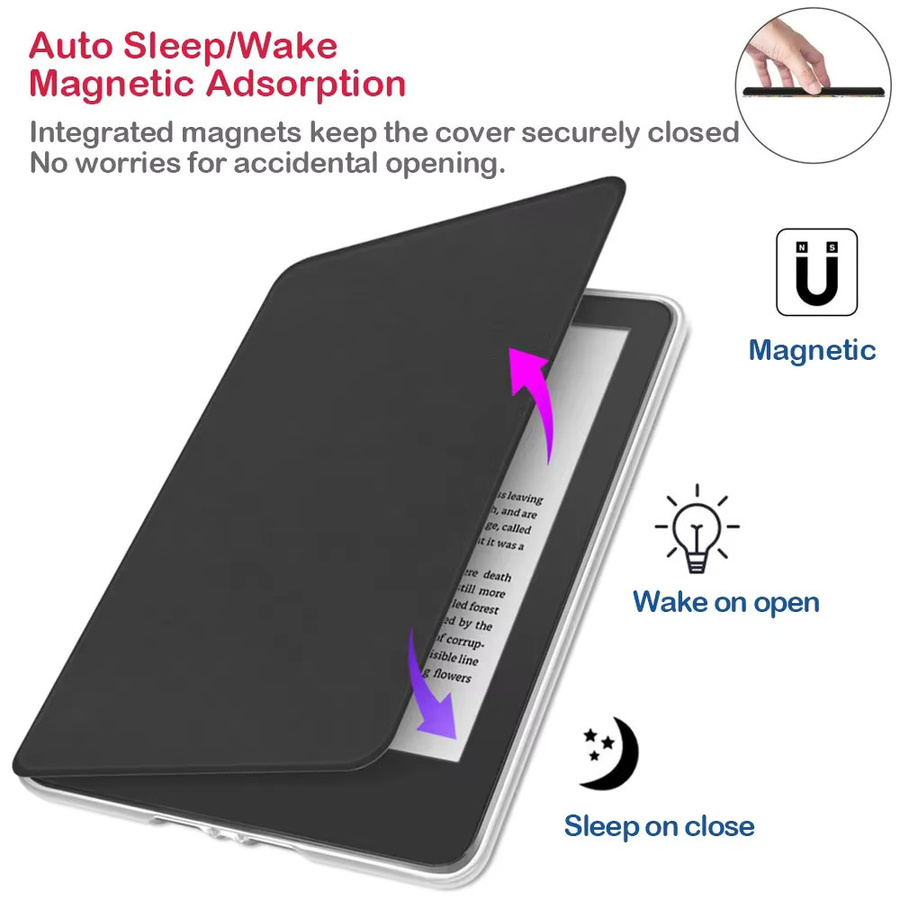 Chamqin-Teen Magnetische Halterungshülle für Kindle Paperwhite Colorsoft 10., 11. und 12. Generation, 6,8 und 7 Zoll, Blau - Bild 5