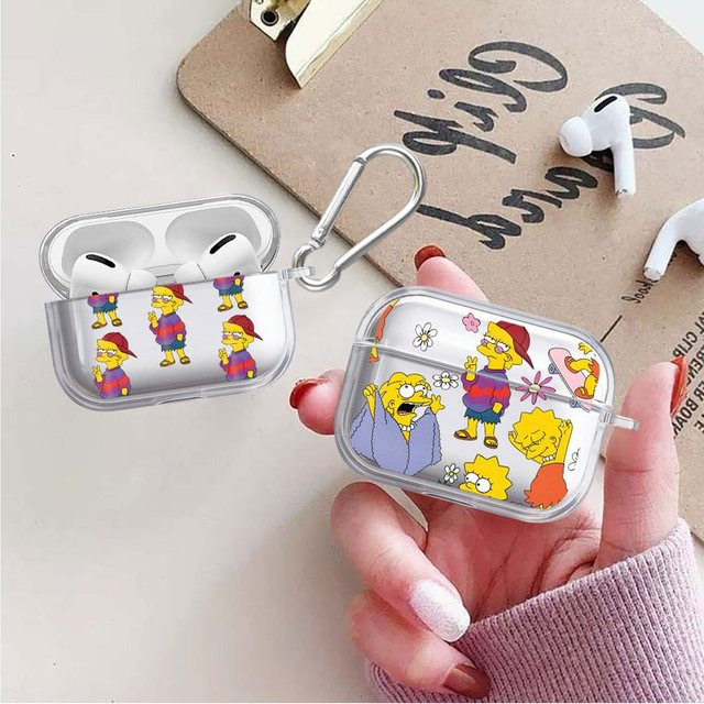 The Simpsons Lisa Schutzhülle für AirPods 1 2 3 4 Pro 2 Pro 3 in Transparent - Bild 1