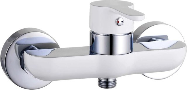 Eisl DIZIANI Duscharmatur in Weiß-Chrom, B/T/H: 96 x 120 x 180 cm - Bild 1