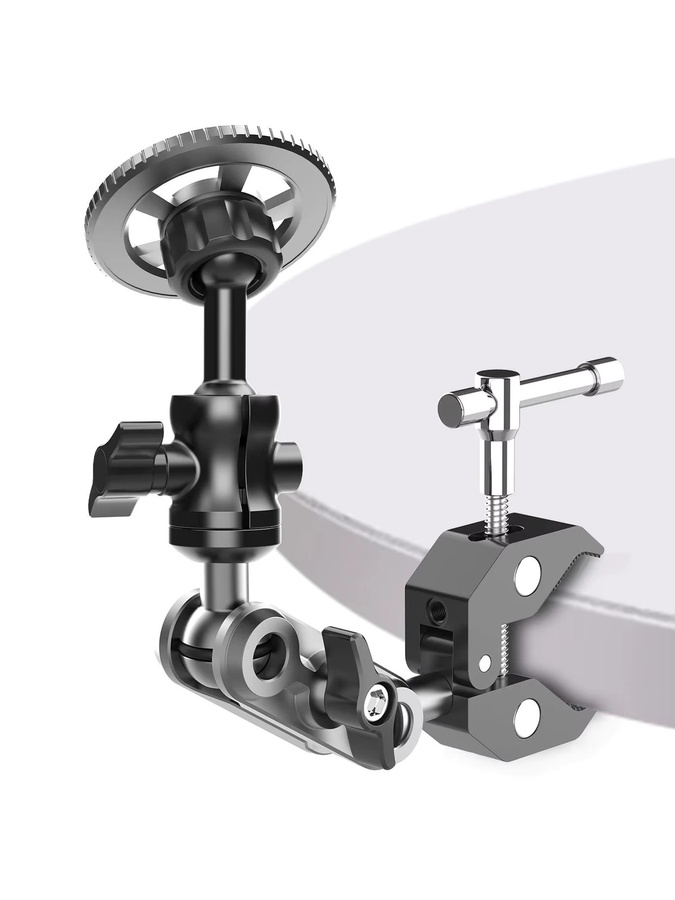 LRBH Magnetischer Ganzmetall-Telefonhalter in Schwarz für Laufband, Spin-Bike, Kinderwagen und Rollstuhl - Bild 2