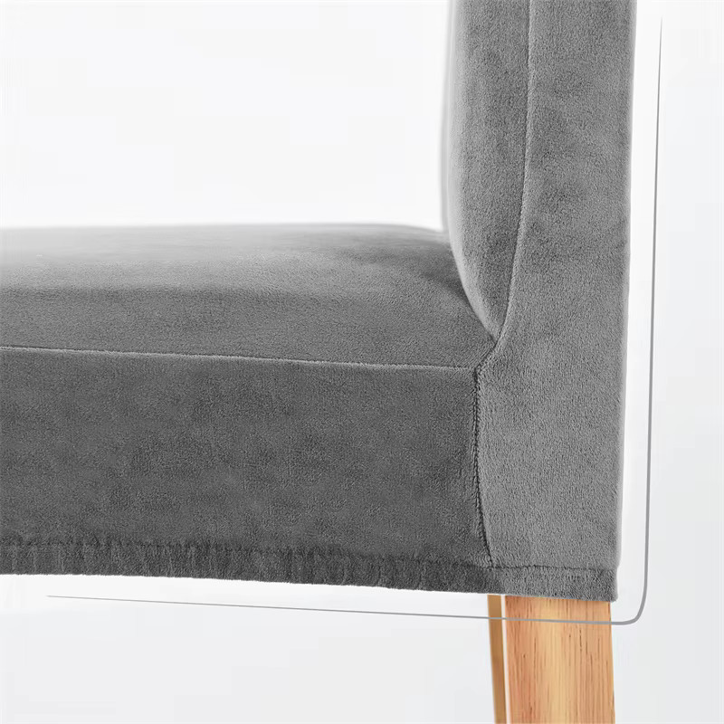 Yupartex Weiche Samt Stuhlbezüge Elastische Esszimmer Stuhl Schonbezüge Einfarbig - Bild 3