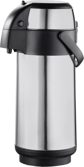 Michelino Airpot Kaffeebehälter aus Edelstahl in Silber, doppelwandig, B/T/H: 18 x 18 x 37 cm - Bild 1