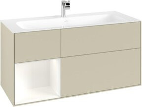 V&B Waschtischunterschrank Finion in Grau lackiert, Breite: 119,6 cm, Tiefe: 49,8 cm - Bild 1