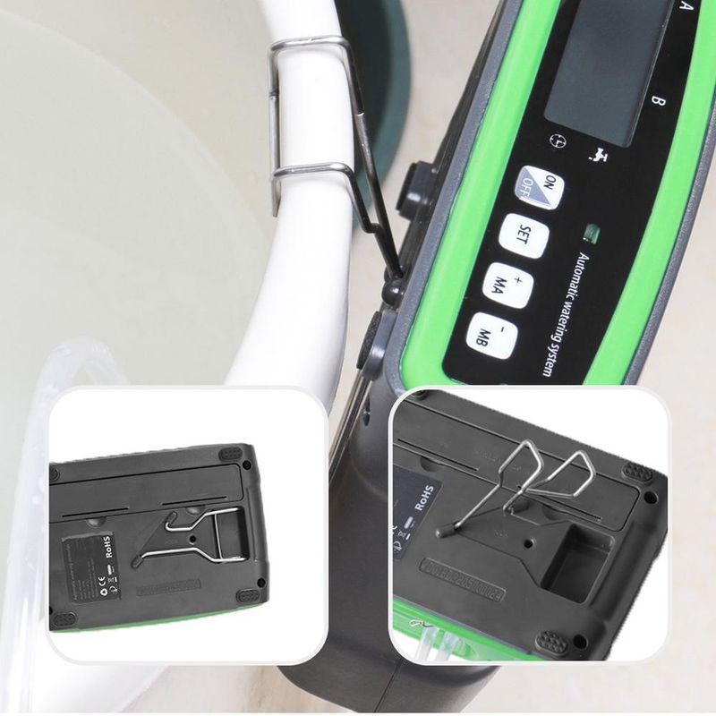 TOMTOP JMS Intelligentes automatisches Bewässerungsgerät mit Doppelpumpe, LCD-Display und zeitgesteuertem Tropfbewässerungssystem, Schwarz - Bild 8