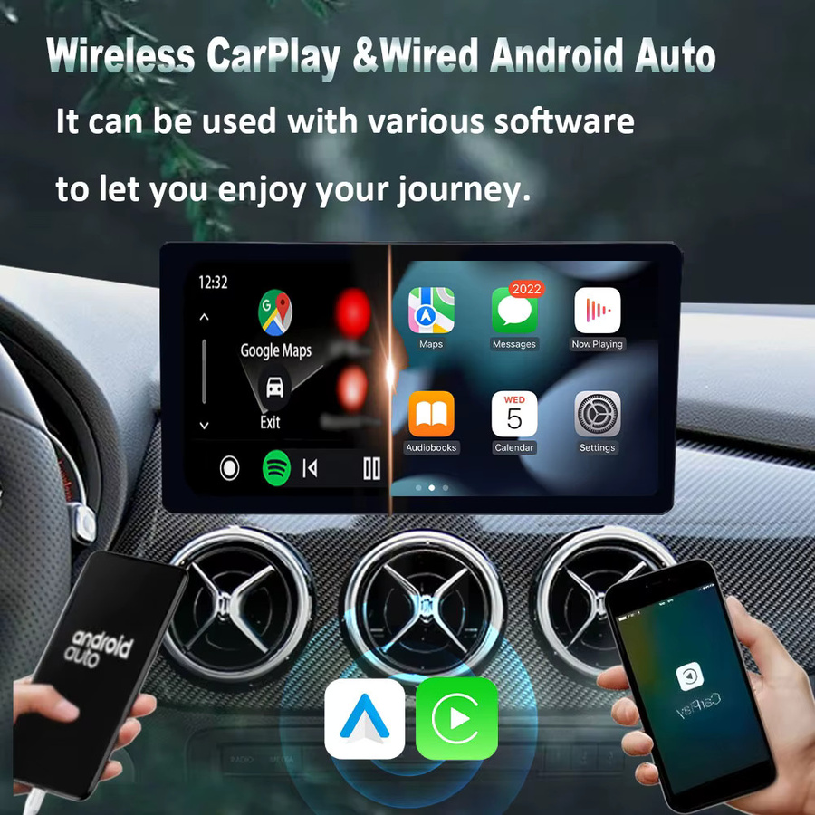 Android 15 Multimedia Autoradio für Mercedes Benz C W204 (2008-2014) mit Bluetooth, GPS, 4G und drahtlosem CarPlay in Schwarz - Bild 2