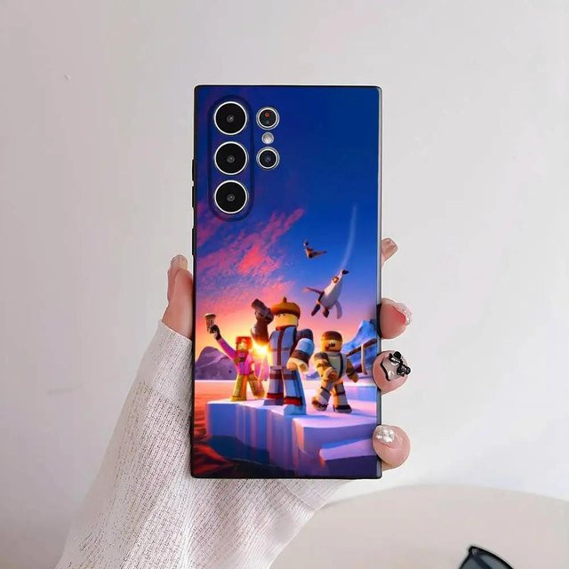 Roblox R-Robloxes-S Handyhülle für Samsung Galaxy S24 Ultra, S23, S22, S21 Serie, TPU Weichschale, Multicolour - Bild 1