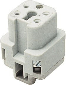 Walther Werke Buchseneinsatz A4 grau 0,5-1,5qmm 20-16AWG 700104 - Bild 1
