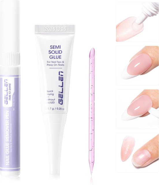 GELLEN Nagelkleber und Entferner Set, Paste, Glänzend - Bild 1