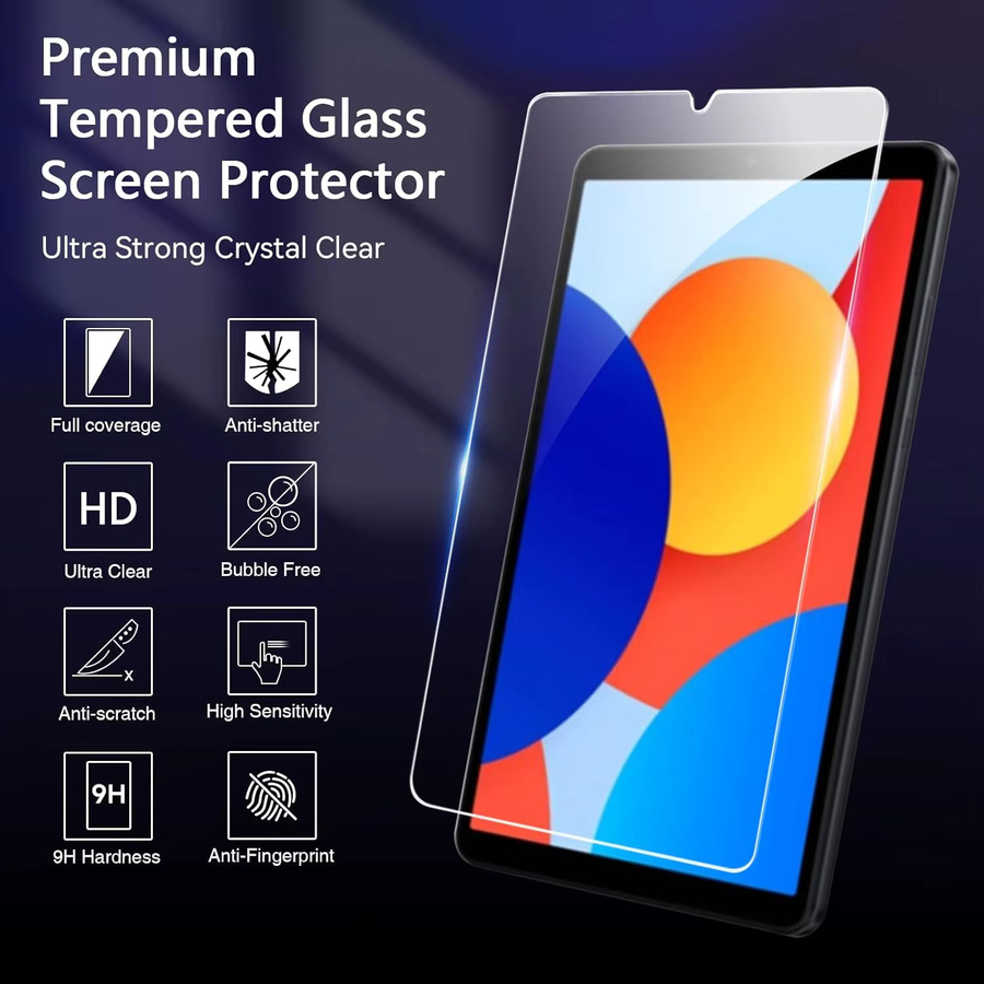 Xiaomi Schutzfolie aus gehärtetem Glas für Redmi Pad SE 8,7 Zoll, transparent, HD-Displayschutz ohne Blasenbildung und Anti-Fingerabdruck-Schutz - Bild 3