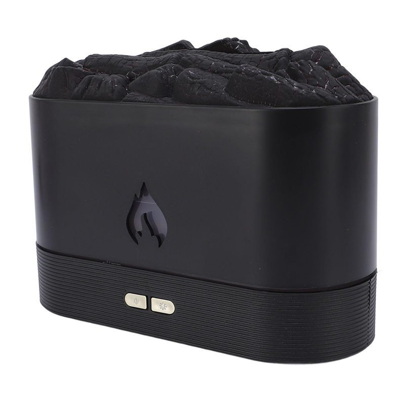 OutsideWorld Aromatherapie Diffusor mit Flammen-Effekt, elektrischer Luftbefeuchter und dekorativer Ultraschall-Vernebler in Schwarz - Bild 5
