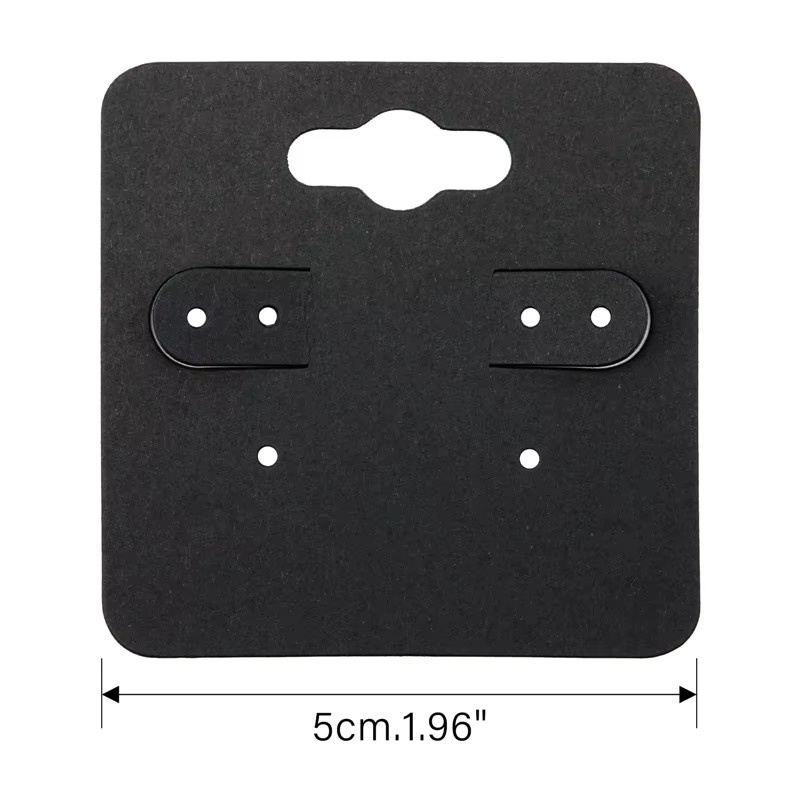 Aclovex Ohrringkarten aus Pappe für deine Schmuckverpackung, 50 Stück, B/H: 5 x 5 cm - Bild 2