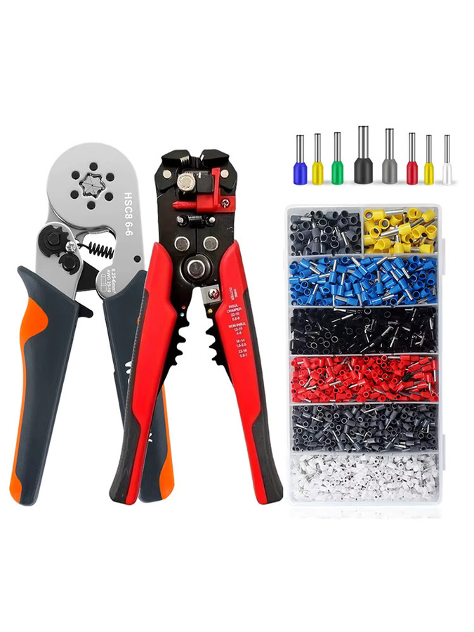 WOZOBUY Aderendhülsenpresszange HSC8 6-4/6-6 Elektrische Crimpzange zum Abisolieren und Crimpen von Drahtenden und Terminals - Bild 6