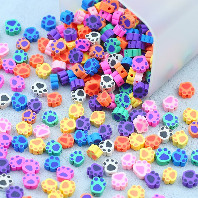 JHNBY Spacer-Perlen Polymer-Ton, Bunt, 10 mm, Unisex - Bild 1