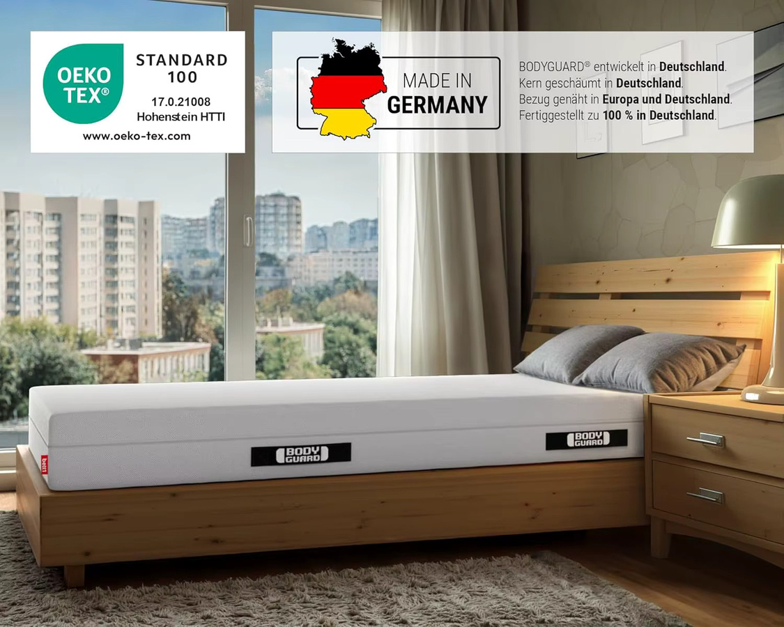 bett1 odyguard Anti-Kartell-Matratze Mittelfuß & Fester, Farbe: Weiß, B/T/H: 90 x 200 cm - Bild 2
