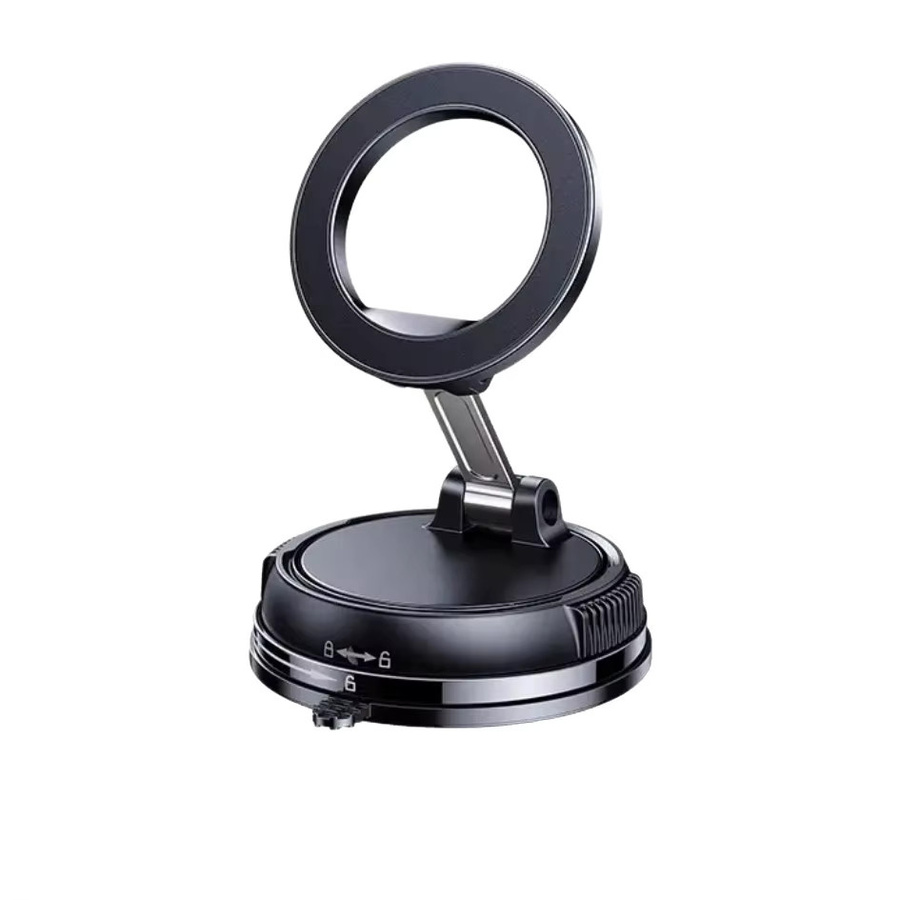 Magnetischer Autotelefonhalter mit 360 Grad Rotation und faltbarem Saugnapf für ultrastabile Vakuumadsorption in Schwarz oder Gelb - Bild 4