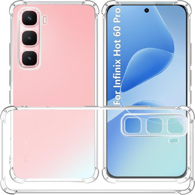Transparente TPU Stoßfeste Schutzhülle für Infinix Hot 60 50 40 Pro 60i 60 Pro+ in Klar - Bild 1