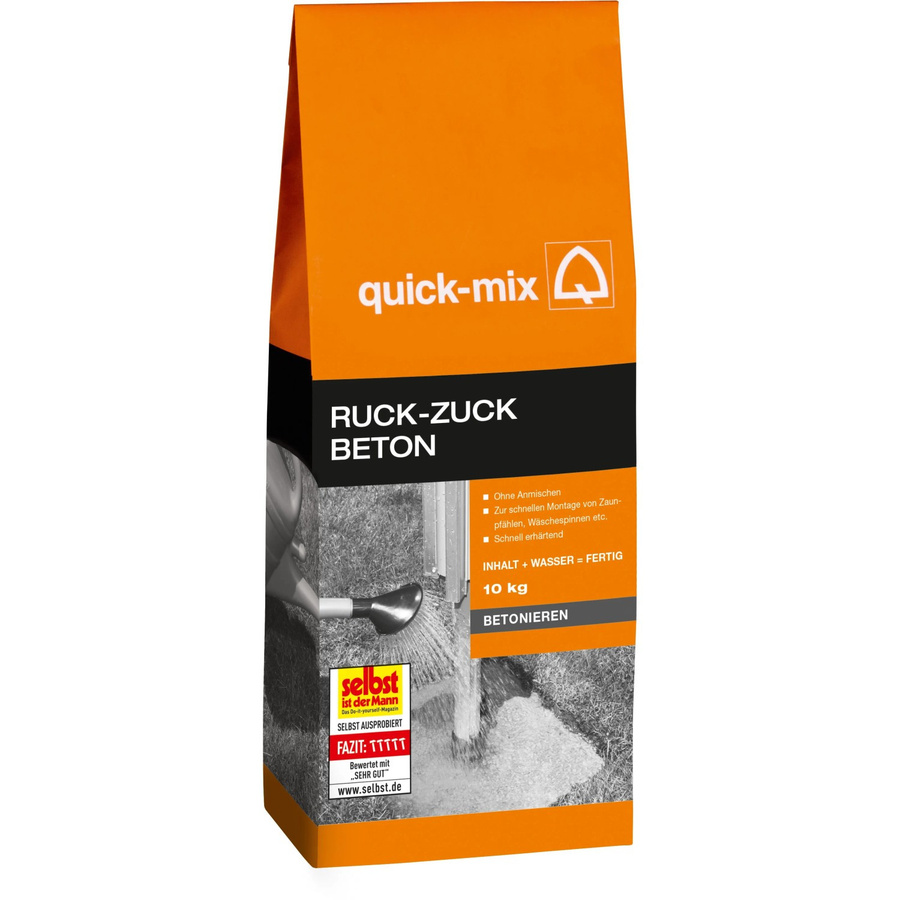 Quick-Mix Ruck-Zuck Beton Ready Mix Concrete, Orange, 10 kg - Bild 2