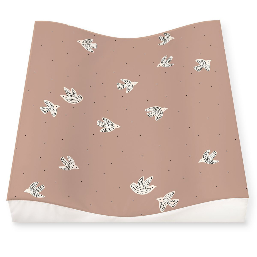 Julius Zöllner Wickelmulde Folie 2-Keil Birdy in Pink mit erhöhter Kante und Oeko-Tex Standard 100 - Bild 1