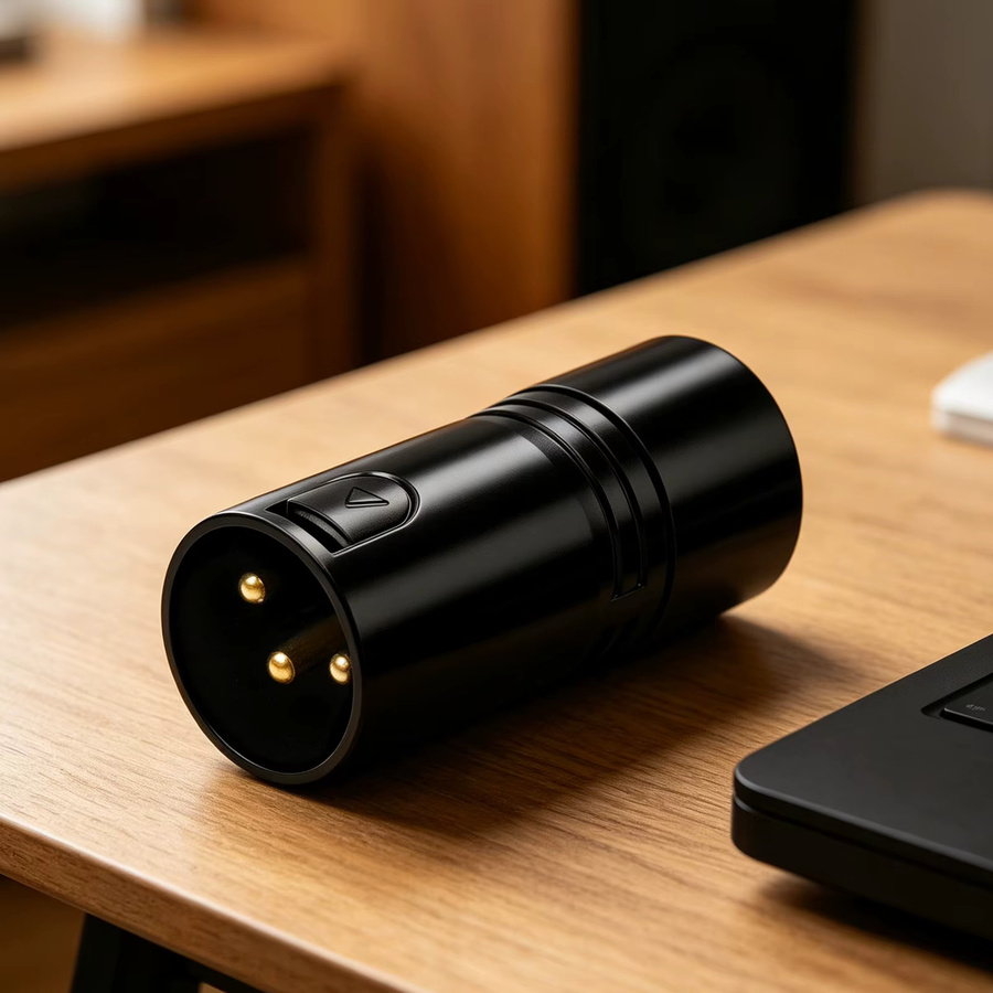 APWIKOGER 120 Ohm 3-Pin XLR/DMX Terminator Audio-Konverter-Adapter in Schwarz - Bild 3