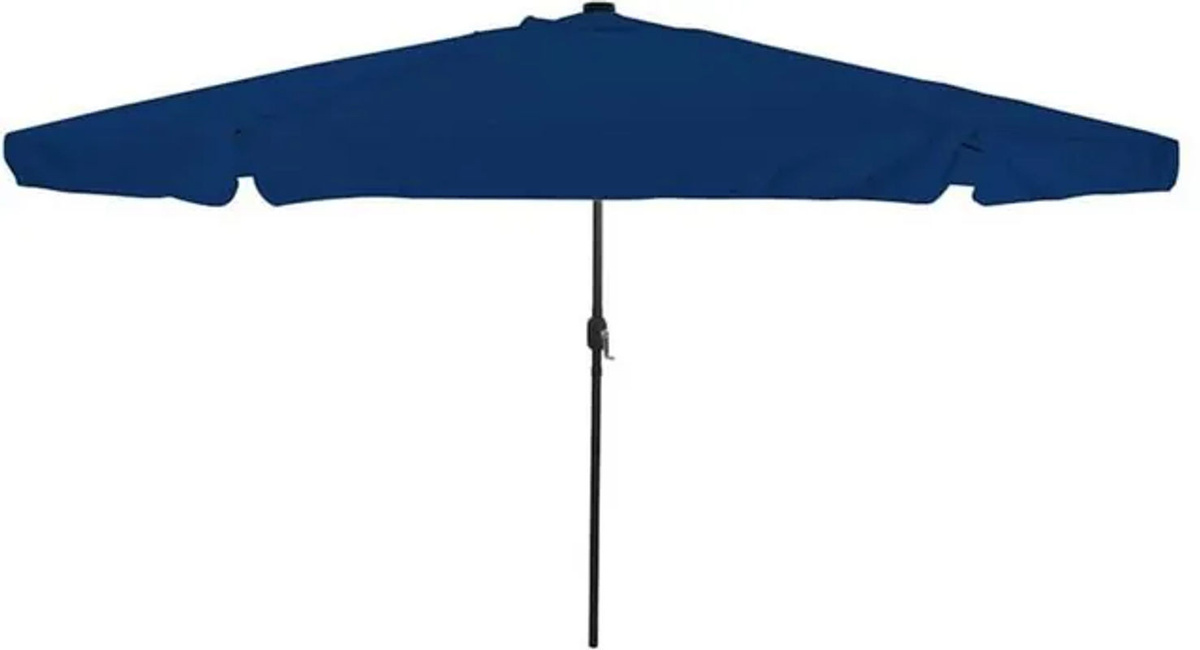 Vidaxl Sonnenschirm aus Polyester und Stahl in Blau, B/T/H: 395 x 395 x 245 cm - Bild 1