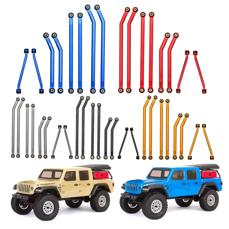 BDXRC CNC Aluminium High Clearance 4-Links-Set Upgrade-Teile, 1:24, Metall - Bild 4