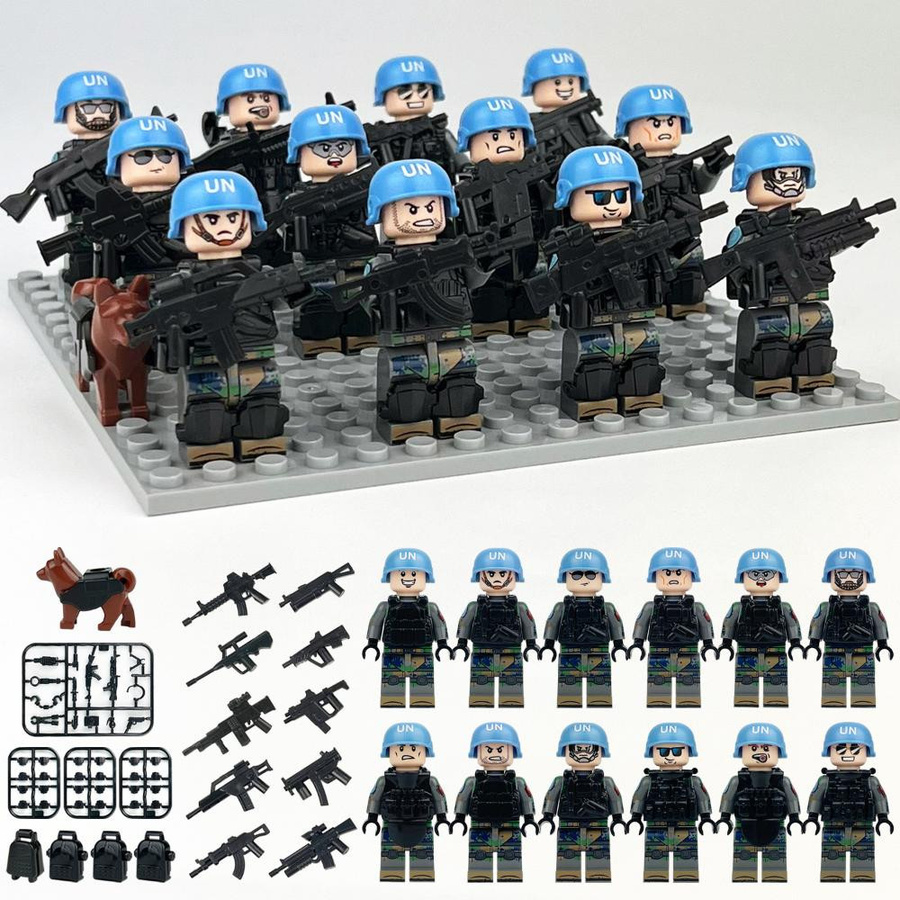 Bai Fen Bai Toys Weltfriedenstruppe Bausteinfigur Militär - Bild 3