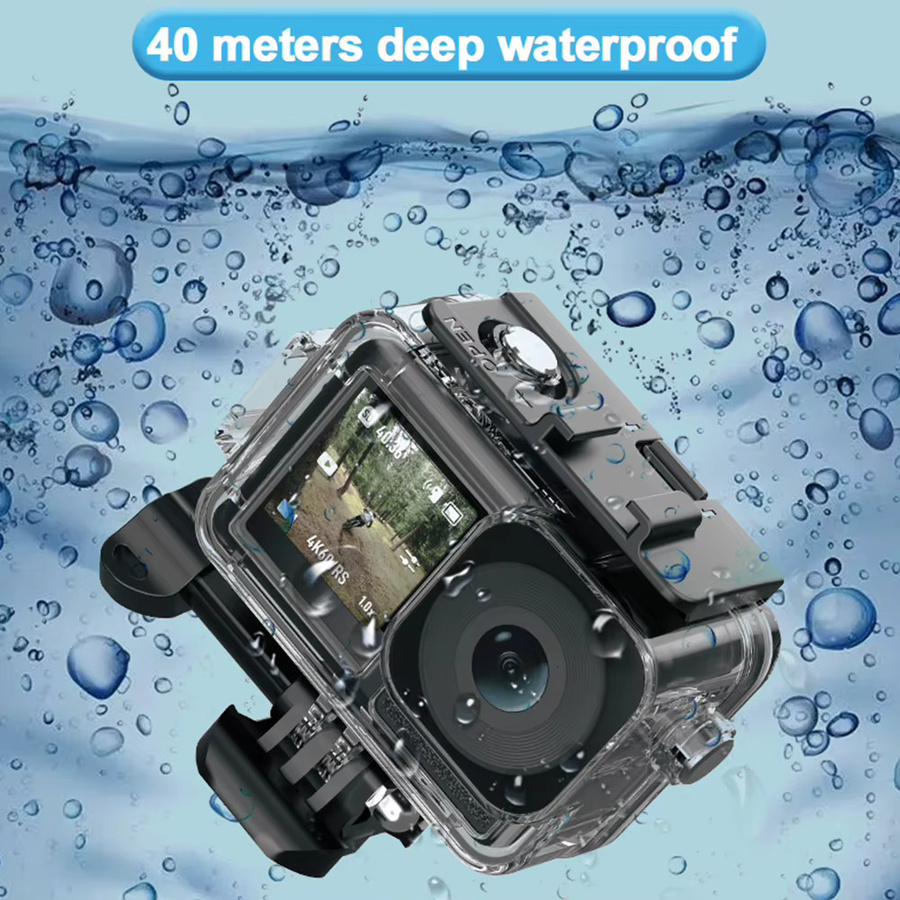 DJI OSMO Action 5 PRO, 4 und 3 Wasserdichtes Tauchgehäuse Set mit Schutzhülle für deine Action Kamera, transparent - Bild 2