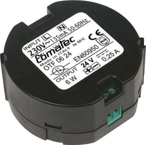 Comatec Netzteil OTF/06.24RA Stromversorgung 24 V/DC 0.25A 6W Schwarz - Bild 1