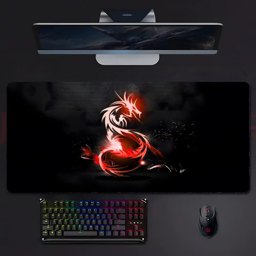 MSI Brand Tech M-MSI Gaming-Mauspad Schwarz mit genähten Kanten - Bild 2