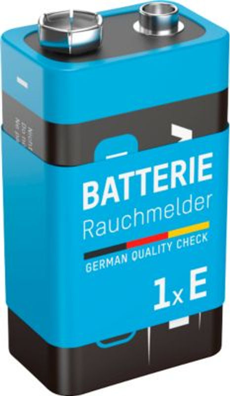 Ansmann E-Block 9V Lithium Batterie für Rauchmelder in Rot und Silber - Bild 4
