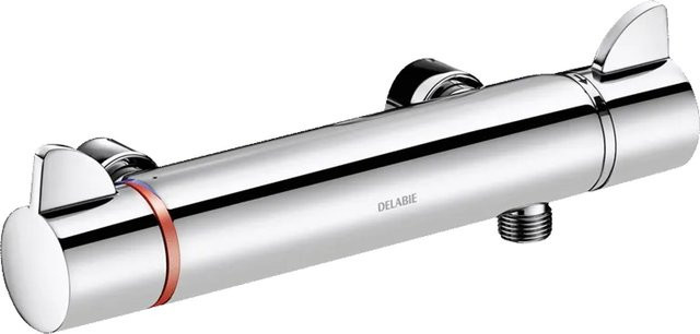 Delabie Brausethermostat SECURITHERM Securitouch aus Messing in Chrom, ohne S-Anschlüsse - Bild 1