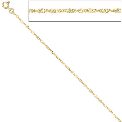 Colfem Singapurkette 333 Gelbgold, 1,8 mm, 42 cm, Unisex - Bild 1